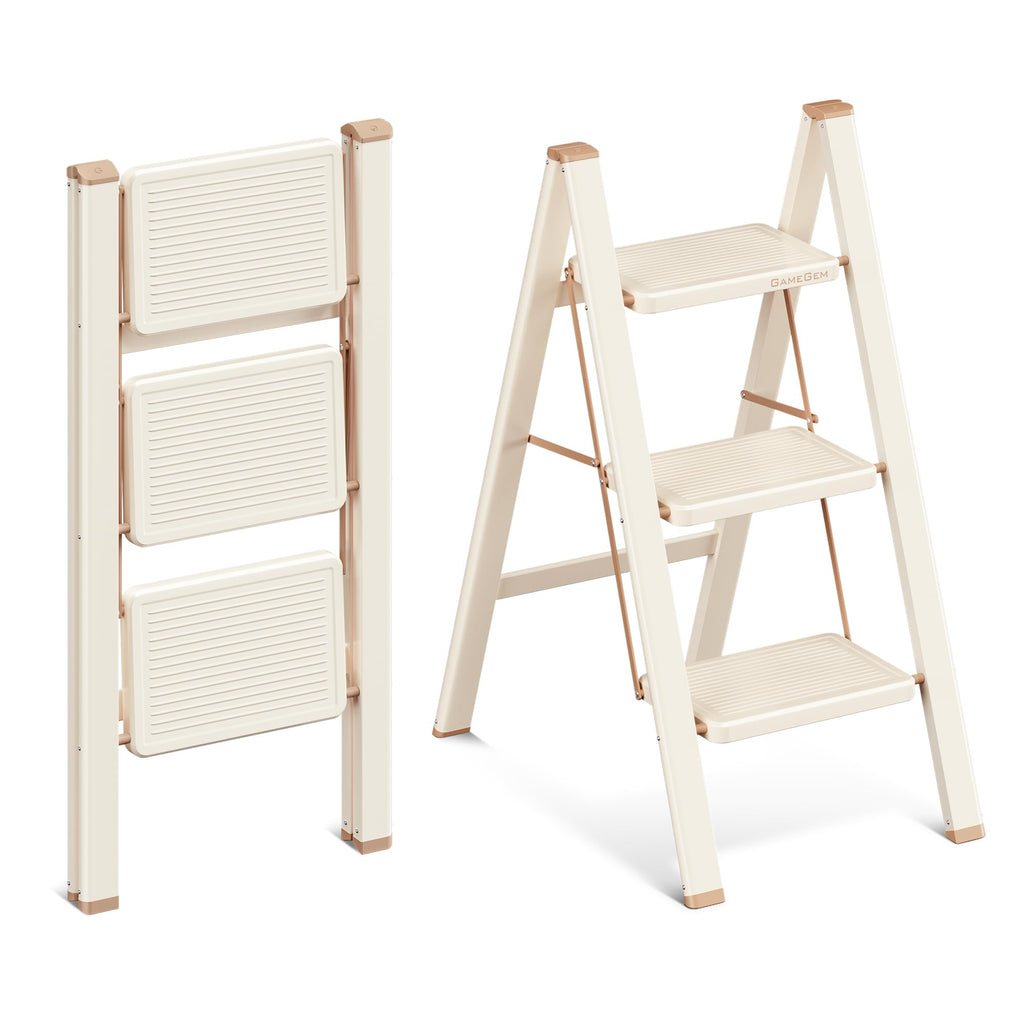3 Step Folding Ladder with Anti Slip Pedal U742