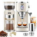 20 Bar Espresso Machine with Conical Burr Coffee Grinder Y151