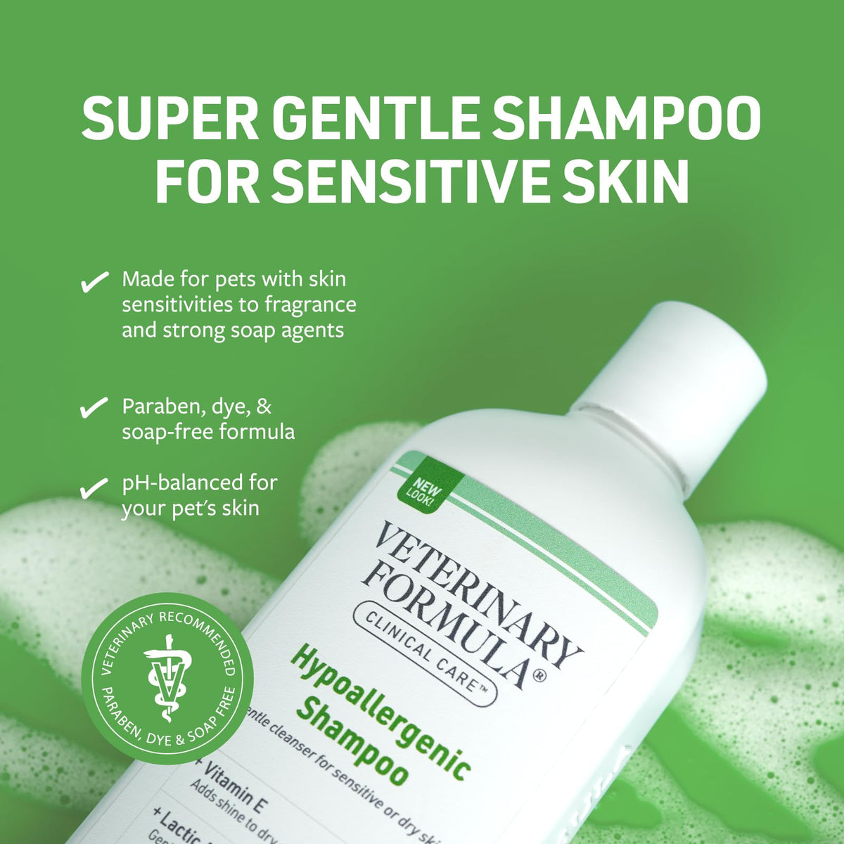 Hypoallergenic Shampoo, 16 oz N834