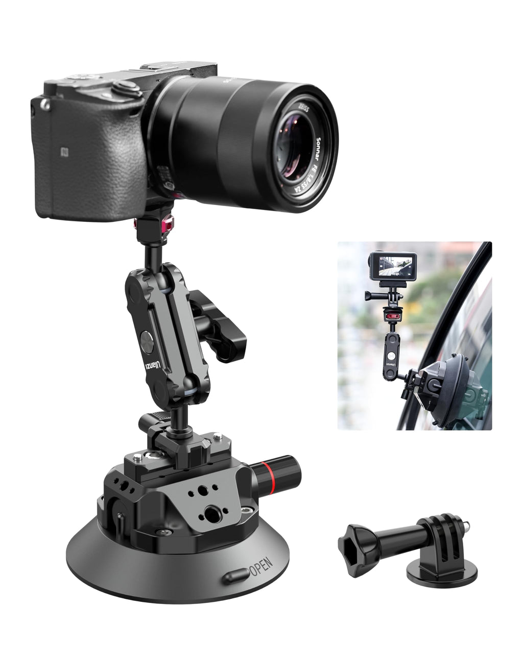 Suction Mount 4.5'' Magic Arm Bracket for DSLR Cameras A8776
