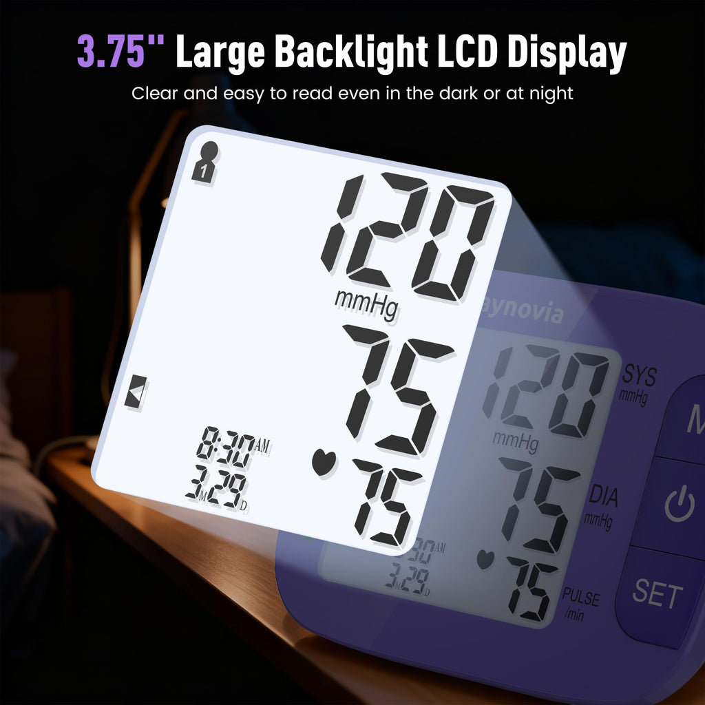 Upper Arm Blood Pressure Monitor 8.6-16.5 in Cuff Purple N420766