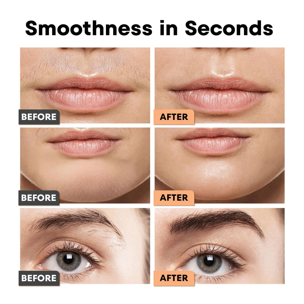 2 in 1 Rechargeable Eyebrow & Facial Trimmer with LED Light O93273
