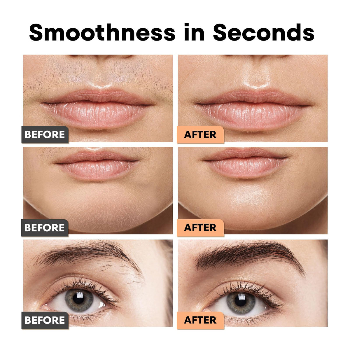 2 in 1 Rechargeable Eyebrow & Facial Trimmer with LED Light O93273