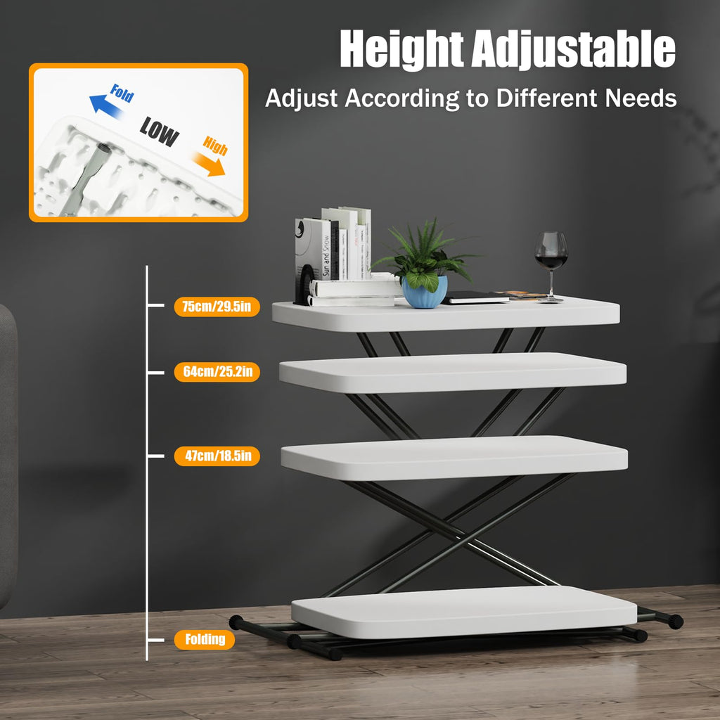 White 30" Folding Table M461