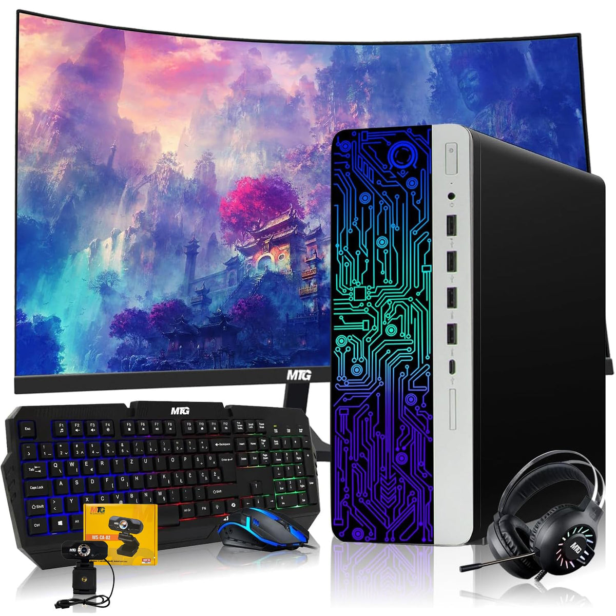 Intel i5 6th Gen 32GB RAM 240GB SSD 2TB HDD RX 550 Desktop PC S787