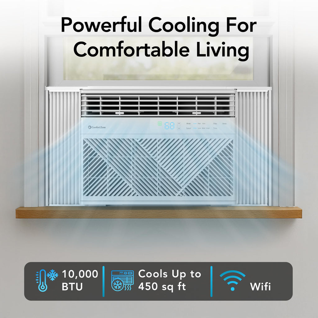 10,000 BTU Smart Wi-Fi Window Air Conditioner F315362