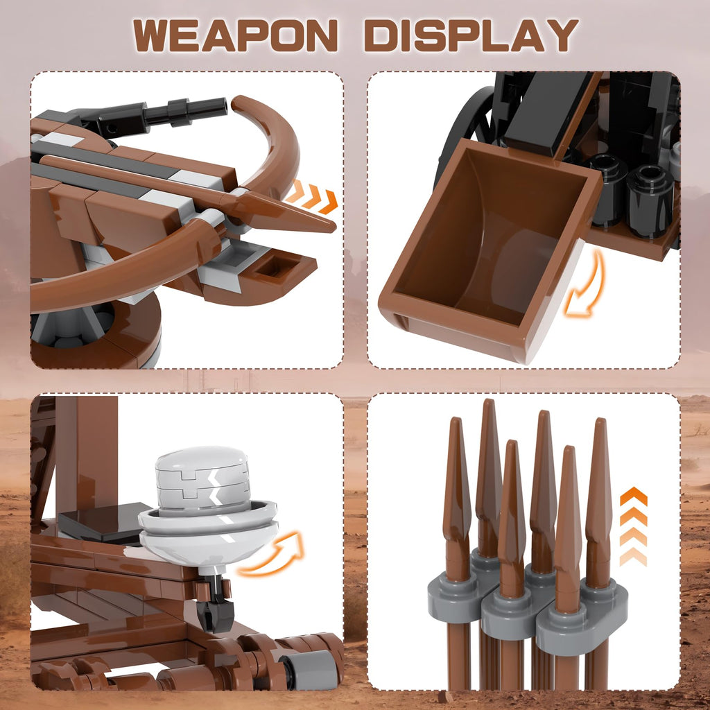 564 Pcs Medieval Weapons Building Block Set J2139