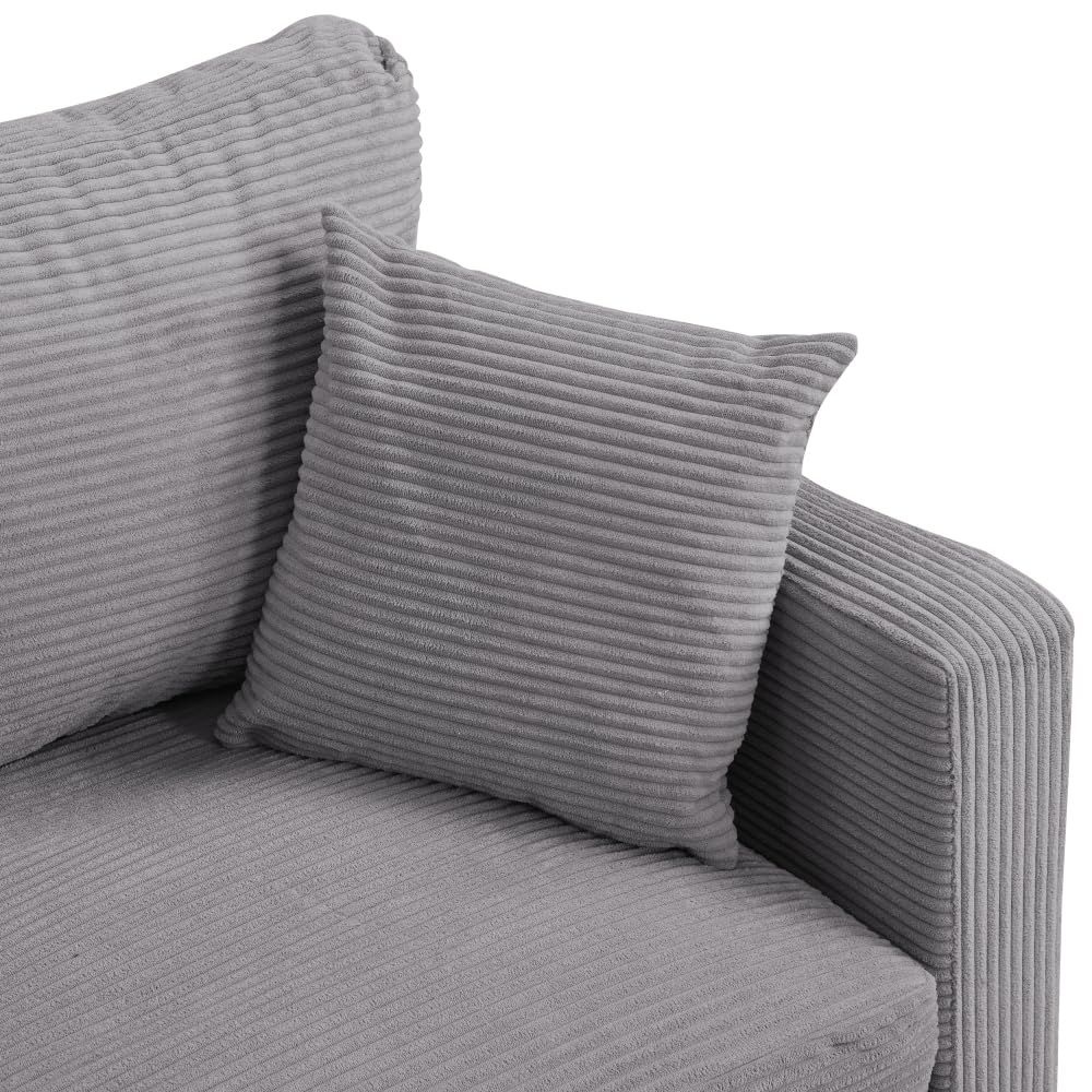 Light Gray 2 Seat Upholstered Sofa G935782