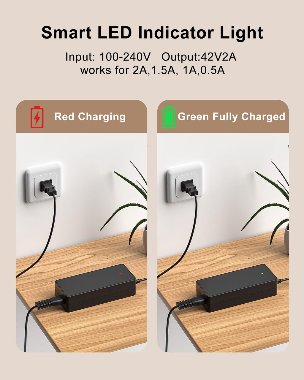 42V 2A Electric Scooter Charger E421