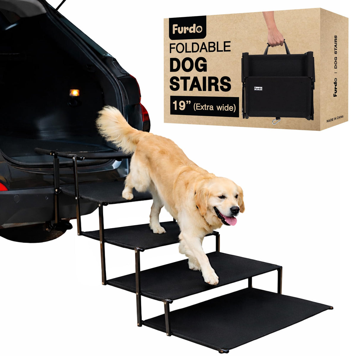 Foldable Non-Slip Dog Stairs S4330
