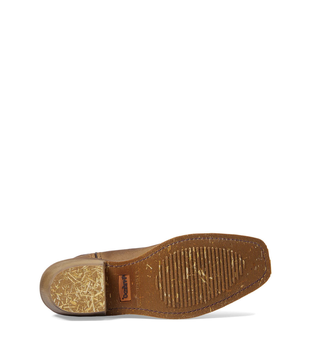 Brown Mid Calf Pull On Boots I5714