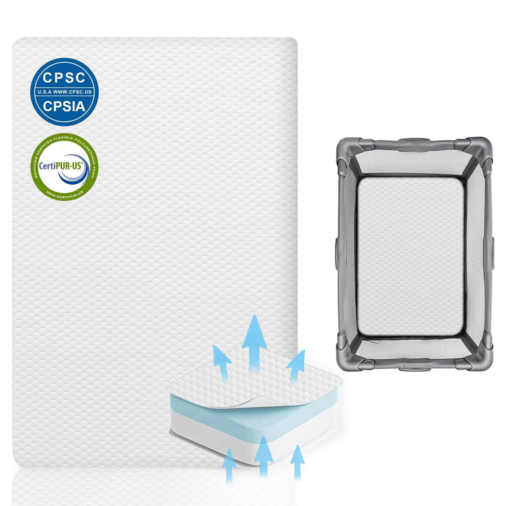 Baby Bassinet Mattress 38 x 26 Inch Gel Memory Foam A887571