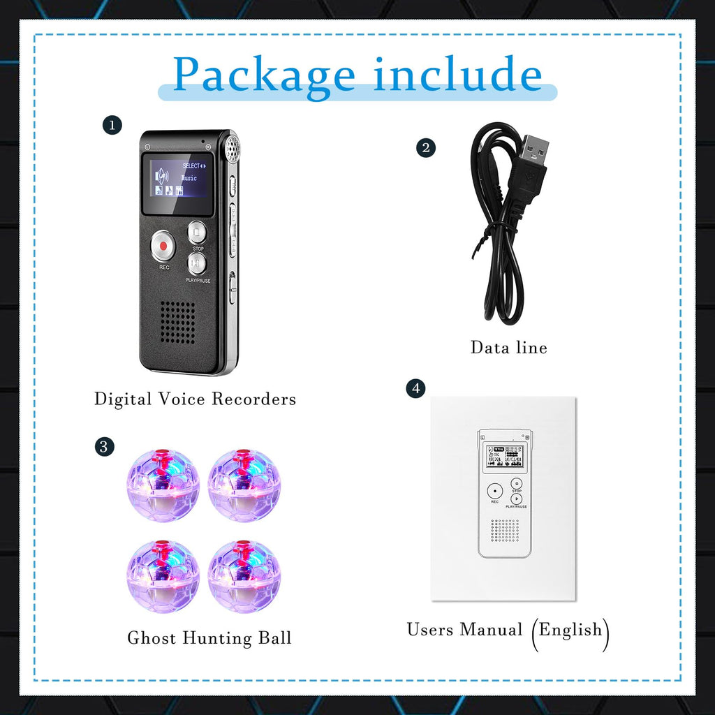 Black EVP Recorder Ghost Hunting Kit T381121