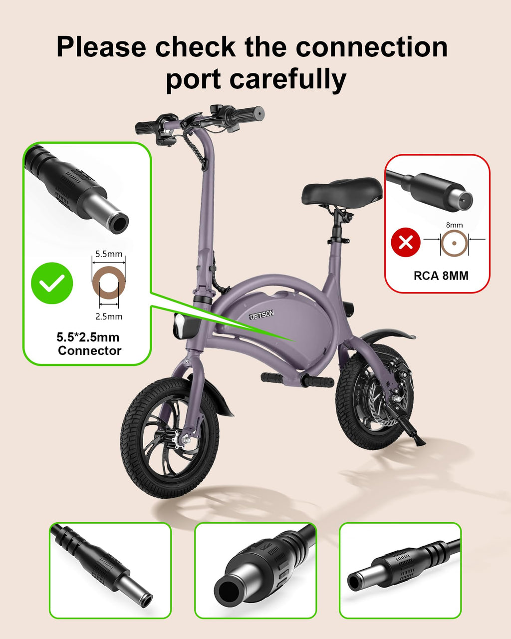42V 2A Electric Scooter Charger E421