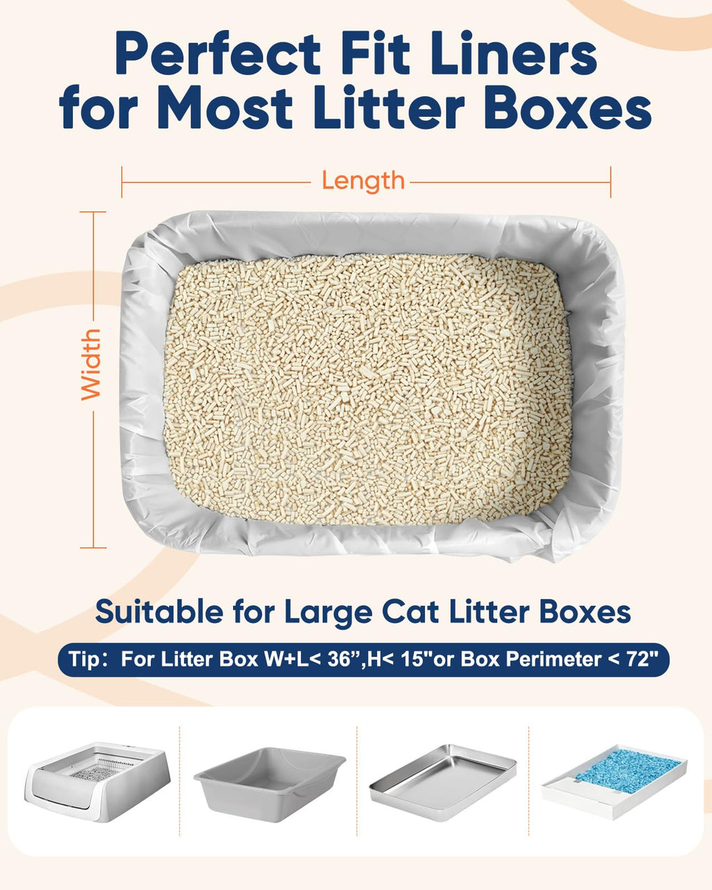 24 Pack Litter Box Liners W5338