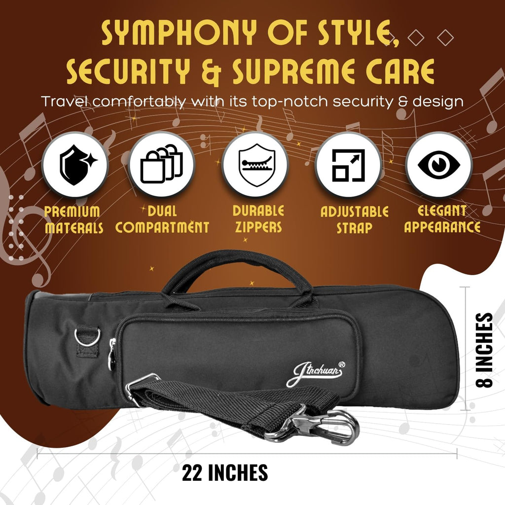Cotton Padded Black Trumpet Bag with Adjustable Shoulder Strap E802395