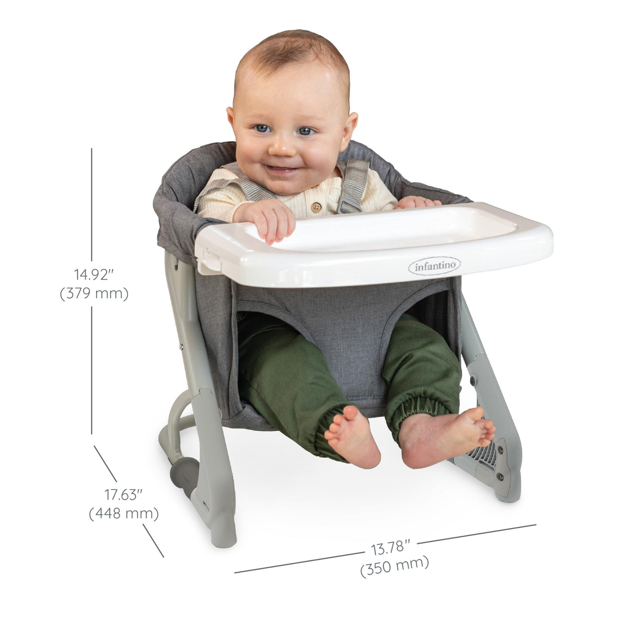Gray Travel Booster High Chair & Seat K987525