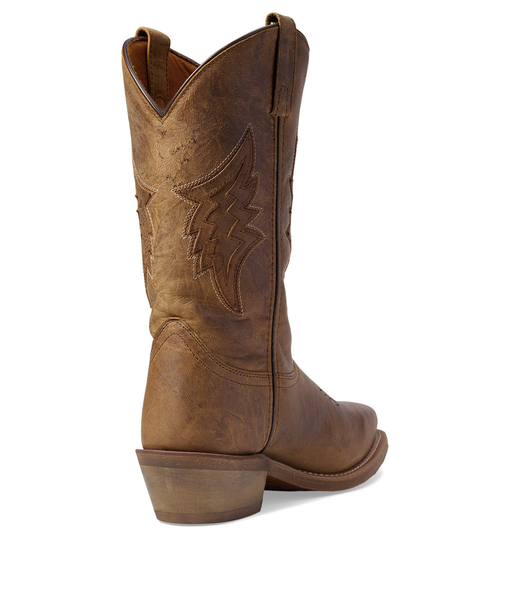 Brown Mid Calf Pull On Boots I5714