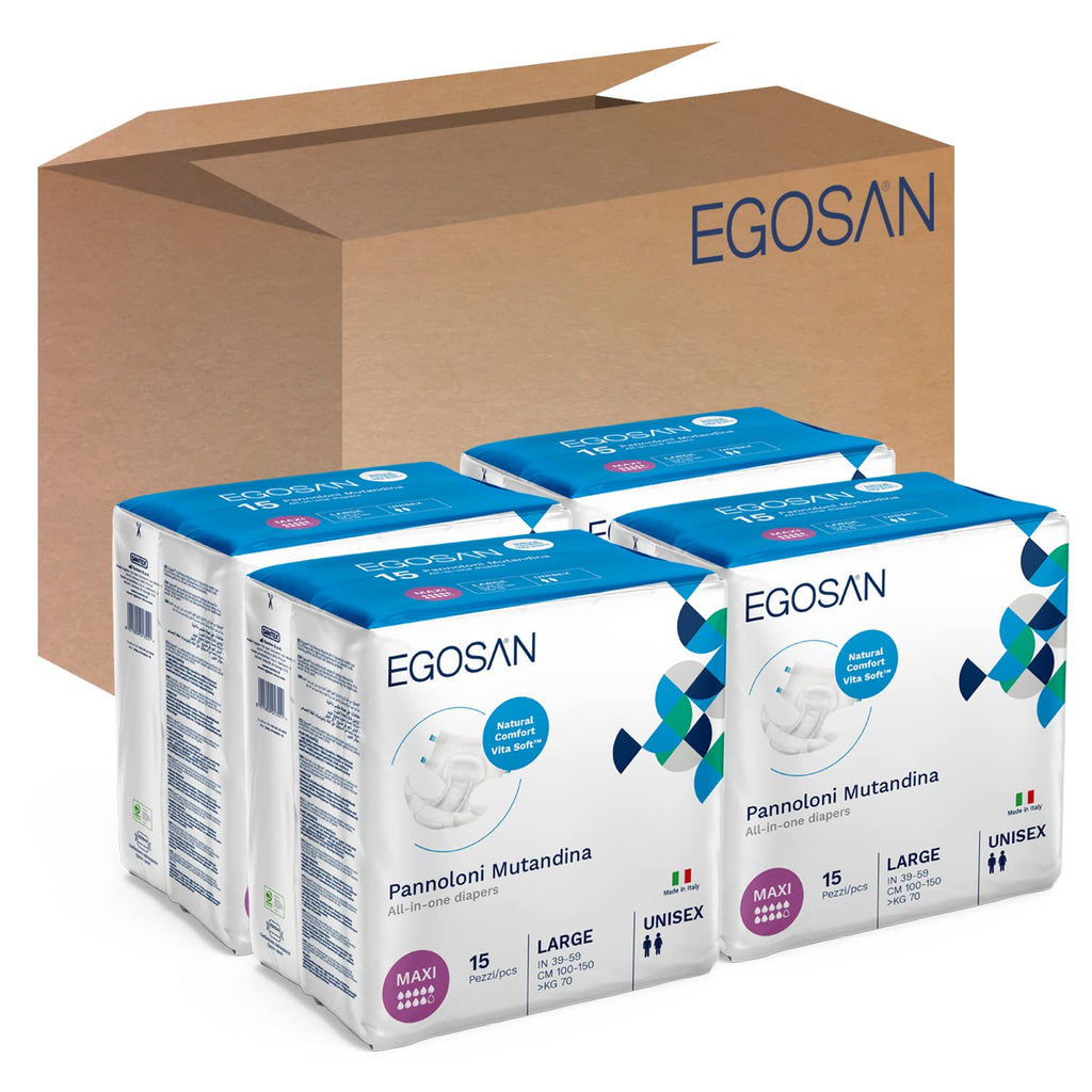 Maxi Incontinence Disposable Adult Diaper Brief Large 60-Count N6338