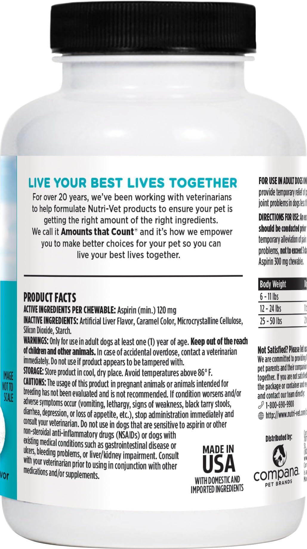 Dog Aspirin 120mg 100 Count A34117