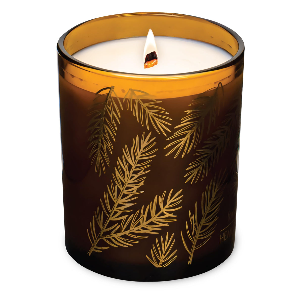 Amber & Gold Crackling Wood Wick Candle 7 oz W825567