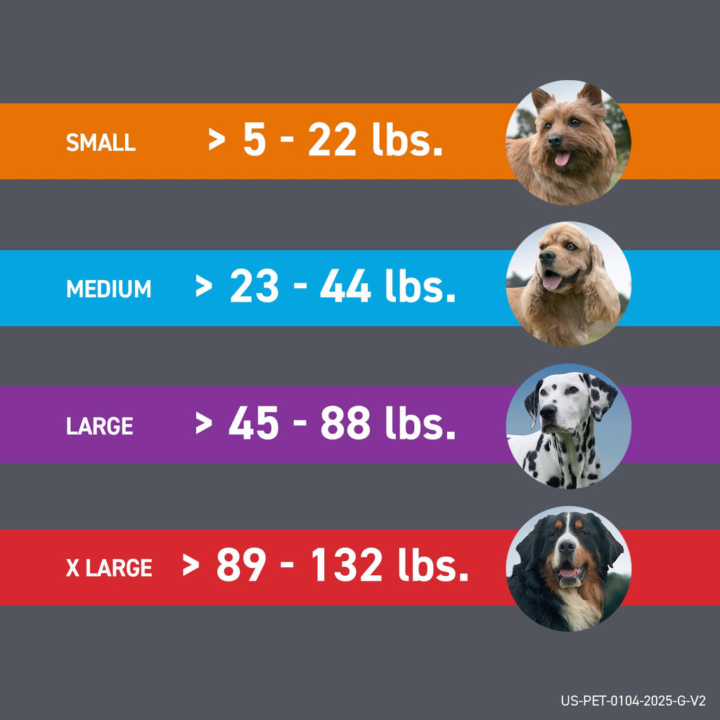 Flea & Tick Treatment for Small Dogs 11-20 lbs, Count of 3 Y5332
