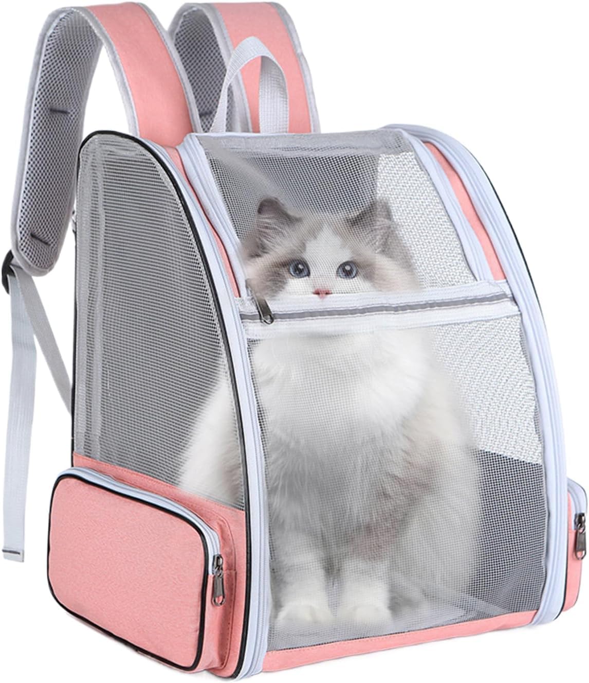 Ventilated Pink Carrier Backpack for Small Pets K447