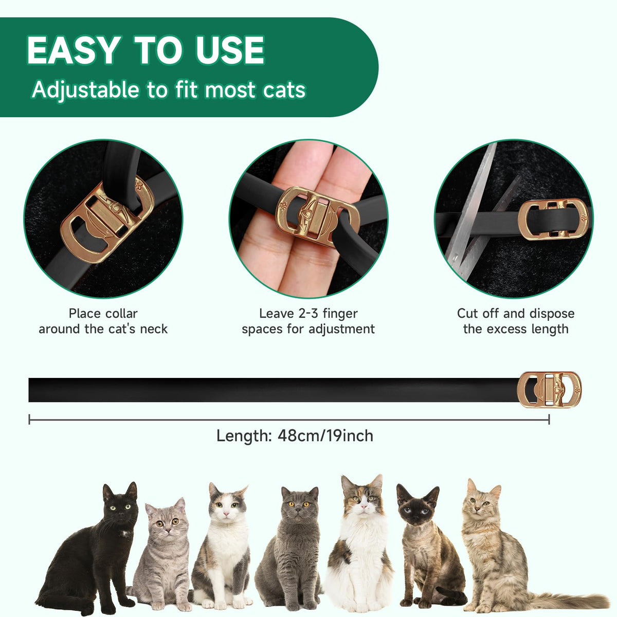 4 Pack Flea Collar for Cats S784094