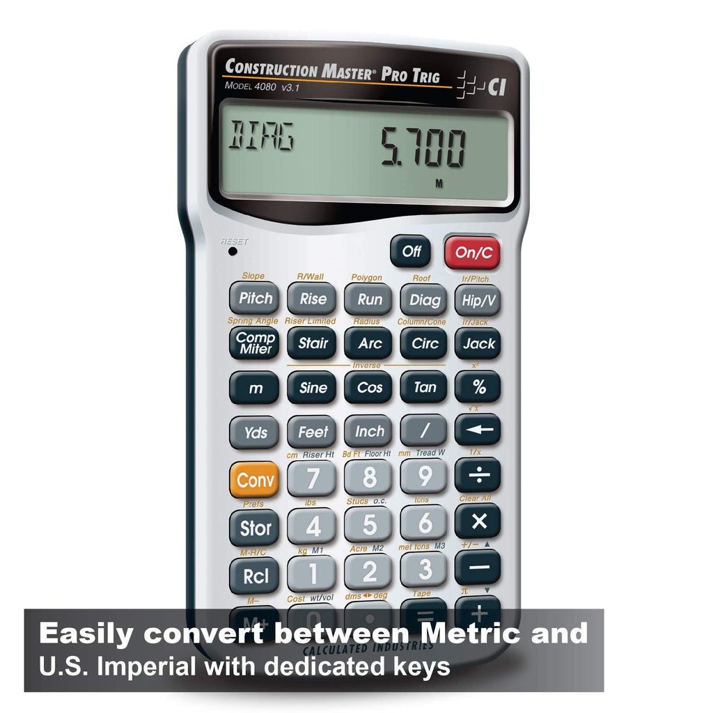 Construction Calculator with Case N846