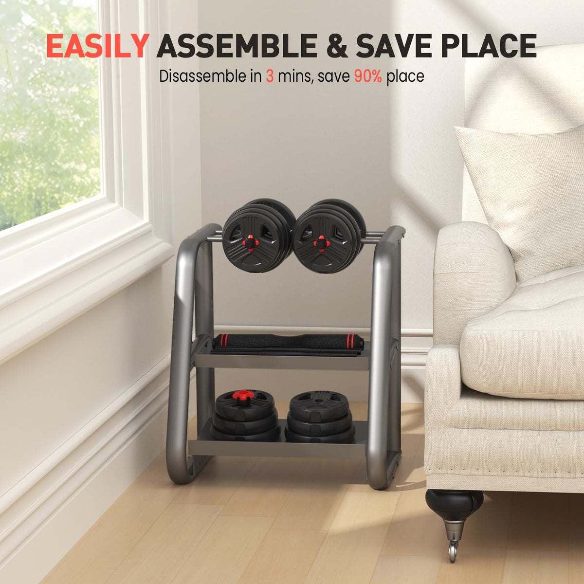 Adjustable Dumbbells Set with Connector G972886