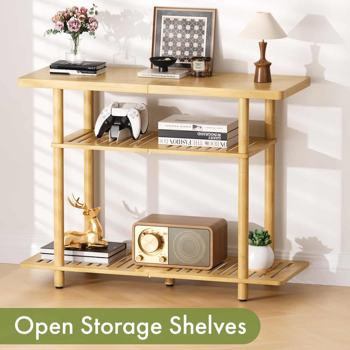 Bamboo 3-Tier TV Stand for up to 32 Inch C1308