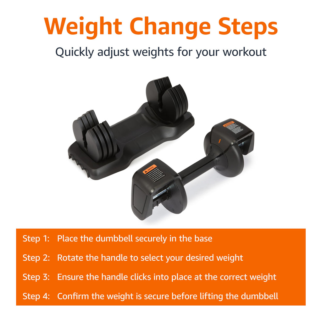 Adjustable Dumbbell, 25 lb Y841187