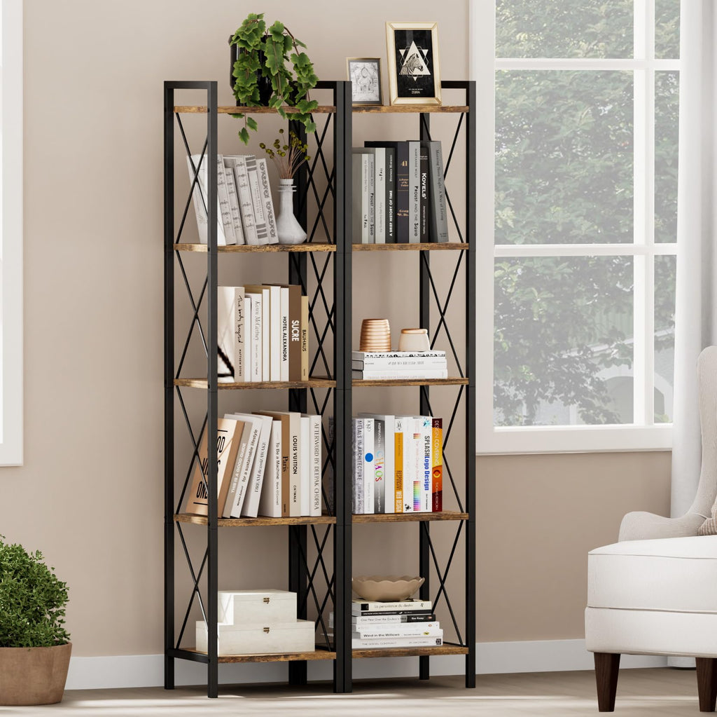 5 Tier Metal Bookshelf E972135