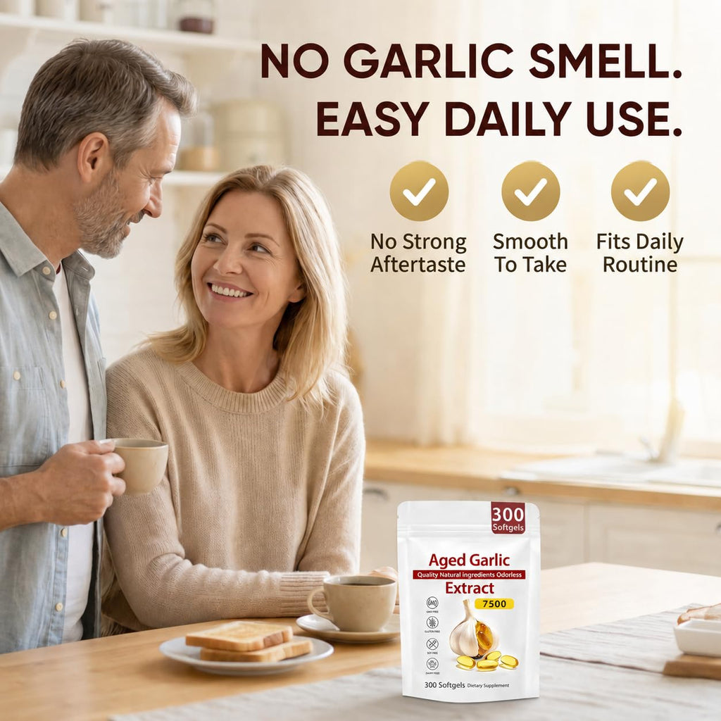 Odorless Organic Garlic Extract Capsules 300 Softgels X8742