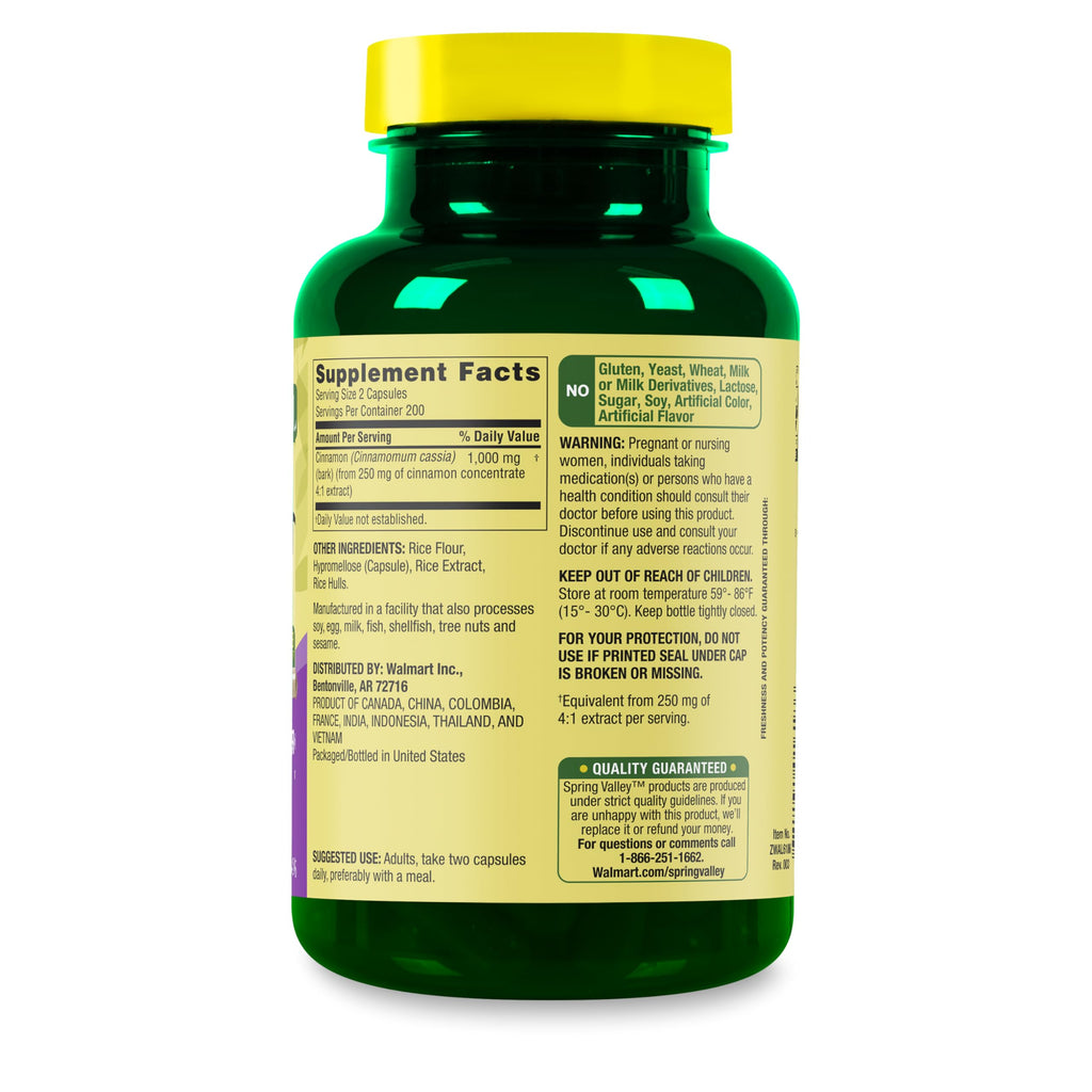 Cinnamon 1000 mg 400 Count Dietary Supplement U7292