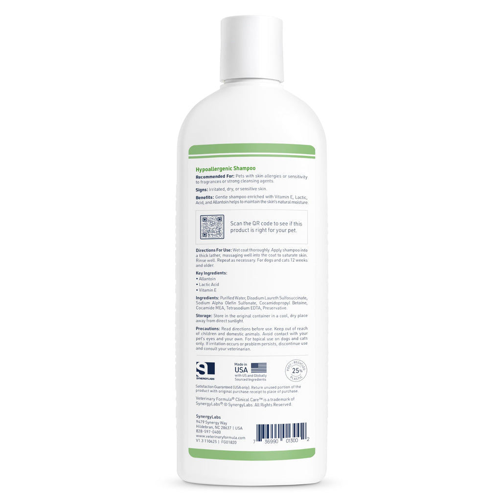 Hypoallergenic Shampoo, 16 oz N834