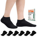 6 Pairs Low Cut Non Binding Bamboo Seamless Socks B36924
