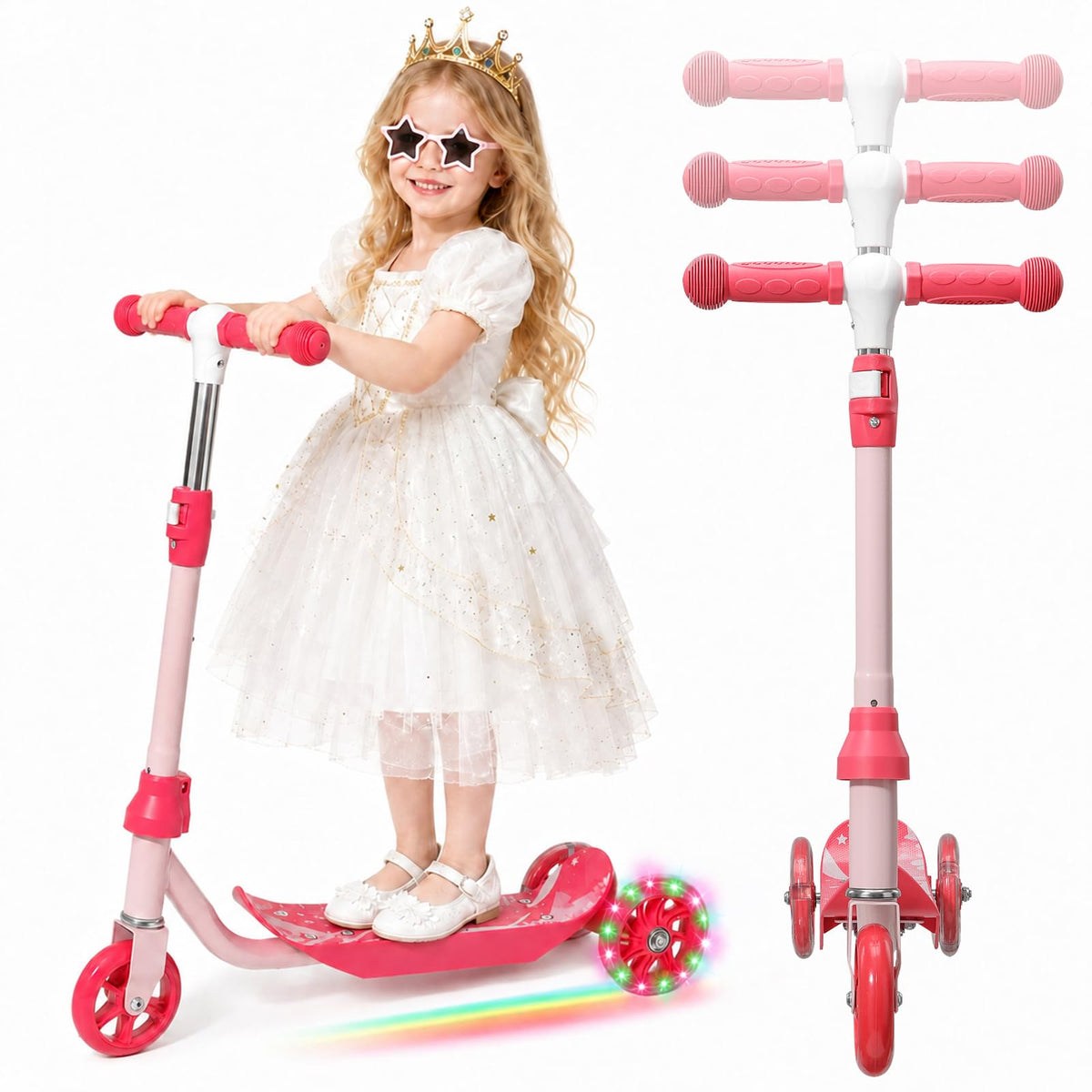 3 Wheel Kids Scooter with LED Light-Up Wheels E75380