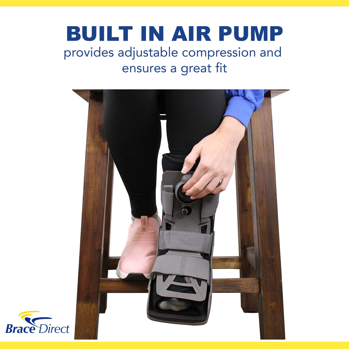 Short Full Shell Walking Boot with Air Pump Small E740301