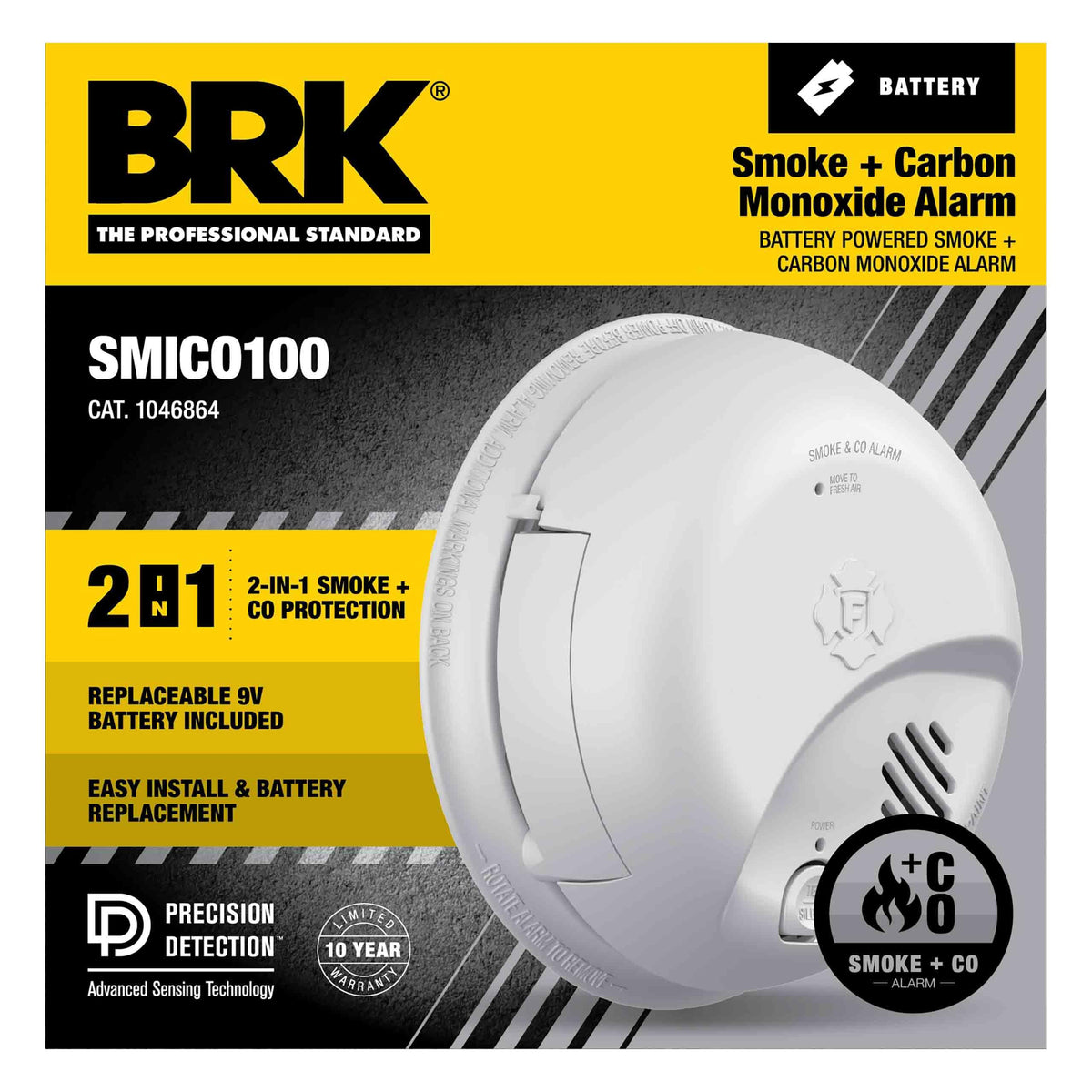 Battery Combination Smoke & Carbon Monoxide Alarm N3216