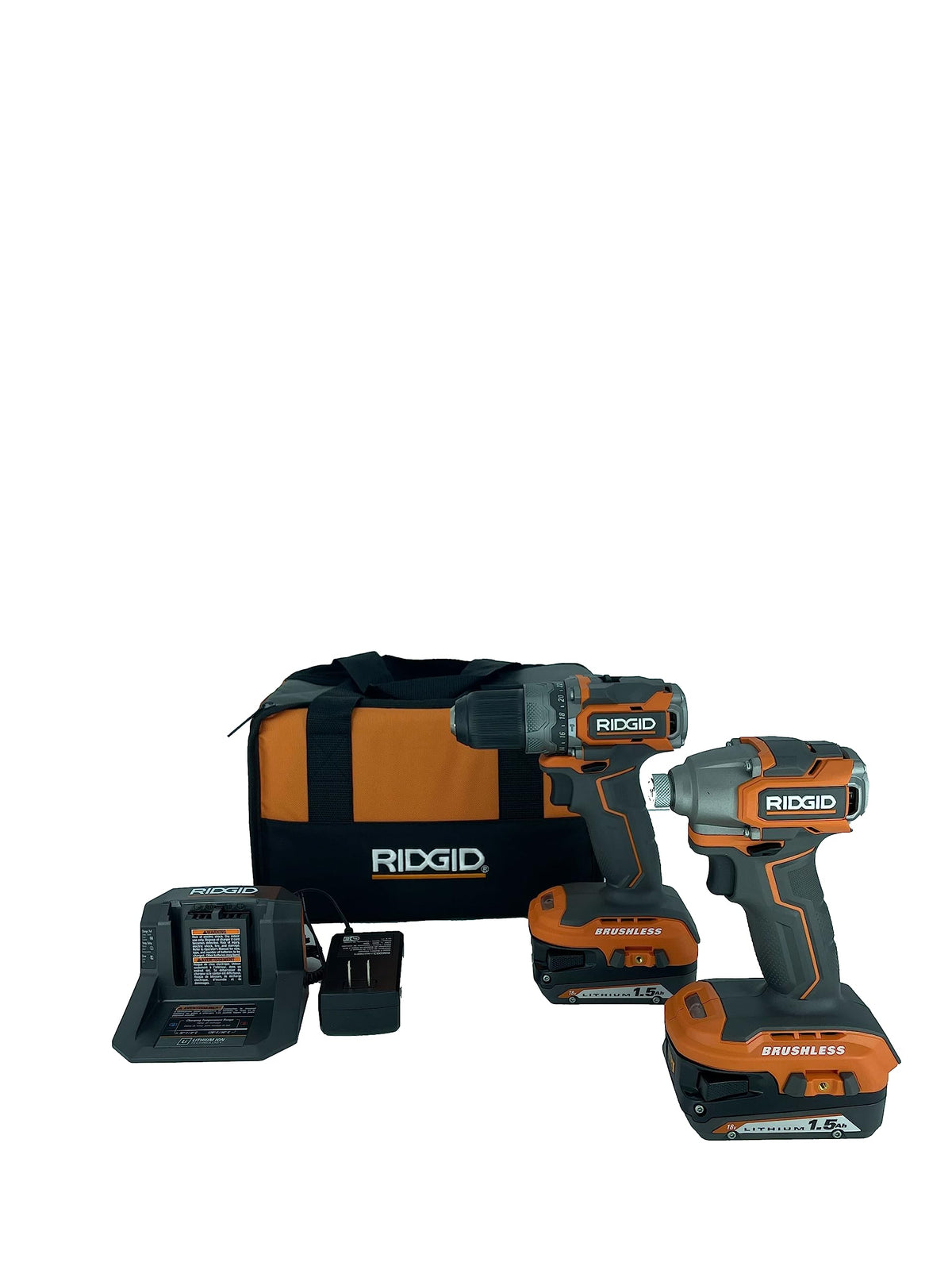 18V Brushless Cordless Hammer Drill and Impact Driver Combo Kit N607