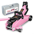 Low Profile Hydraulic Trolley Floor Jack 1.5 Ton Pink P98519
