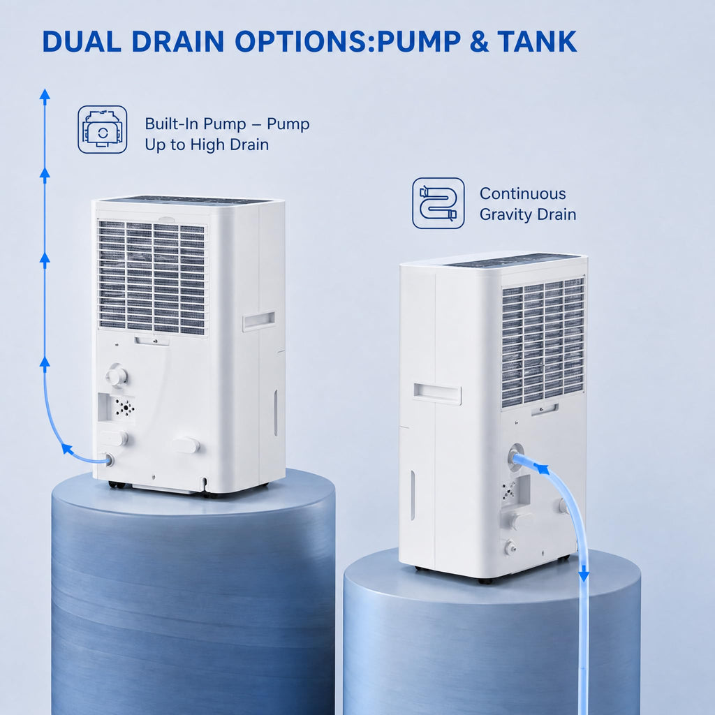 150 Pint Dehumidifier with Pump and Drain Hose X821
