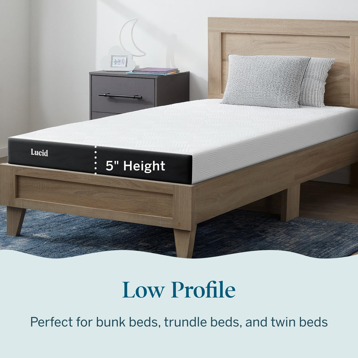 5" Firm Gel Memory Foam Mattress Twin Size B1595