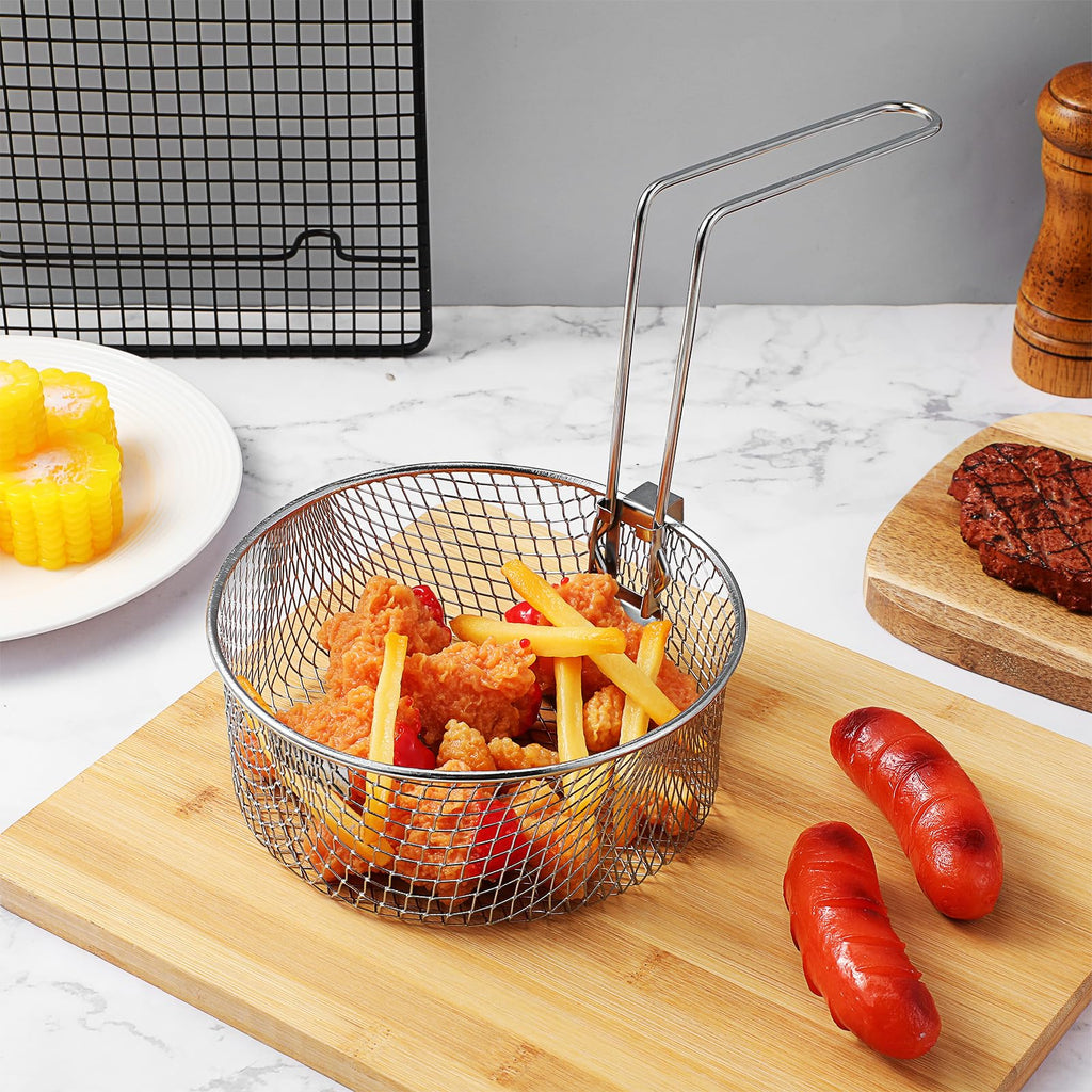 Deep Fryer Basket with Handle Y395