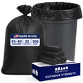 55-60 Gallon Heavy Duty Black Trash Bags, 100 Count F7542