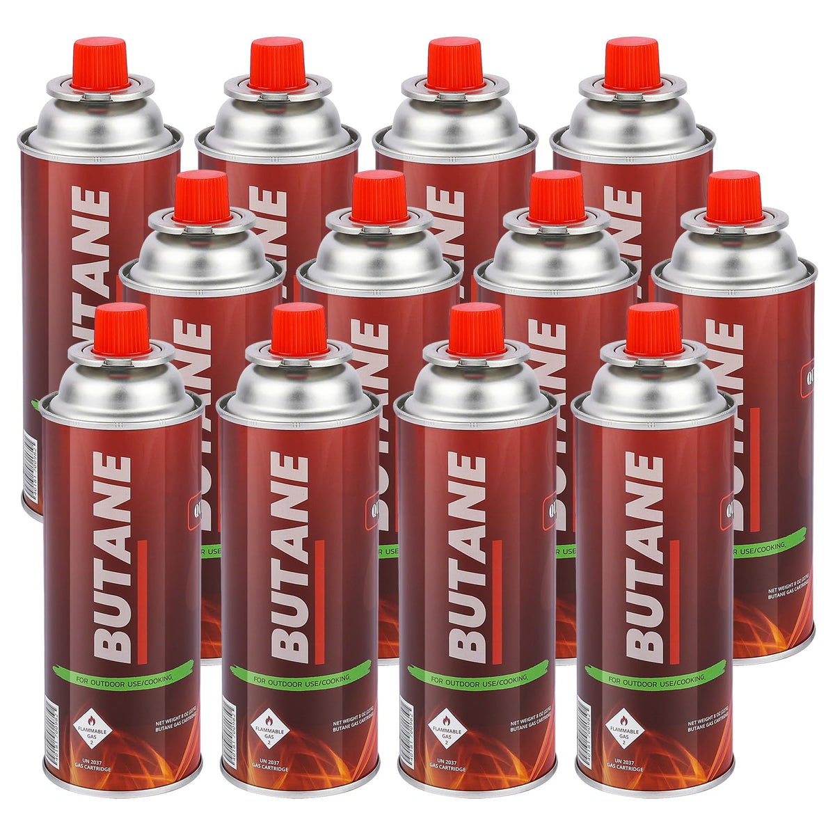 12 Pack Butane Fuel Canisters for Portable Camping Stoves I962