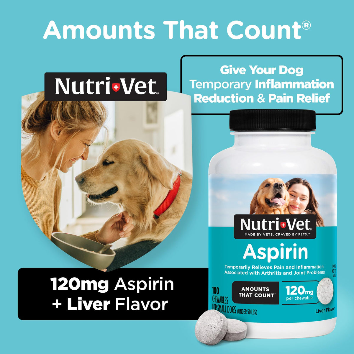Dog Aspirin 120mg 100 Count A34117