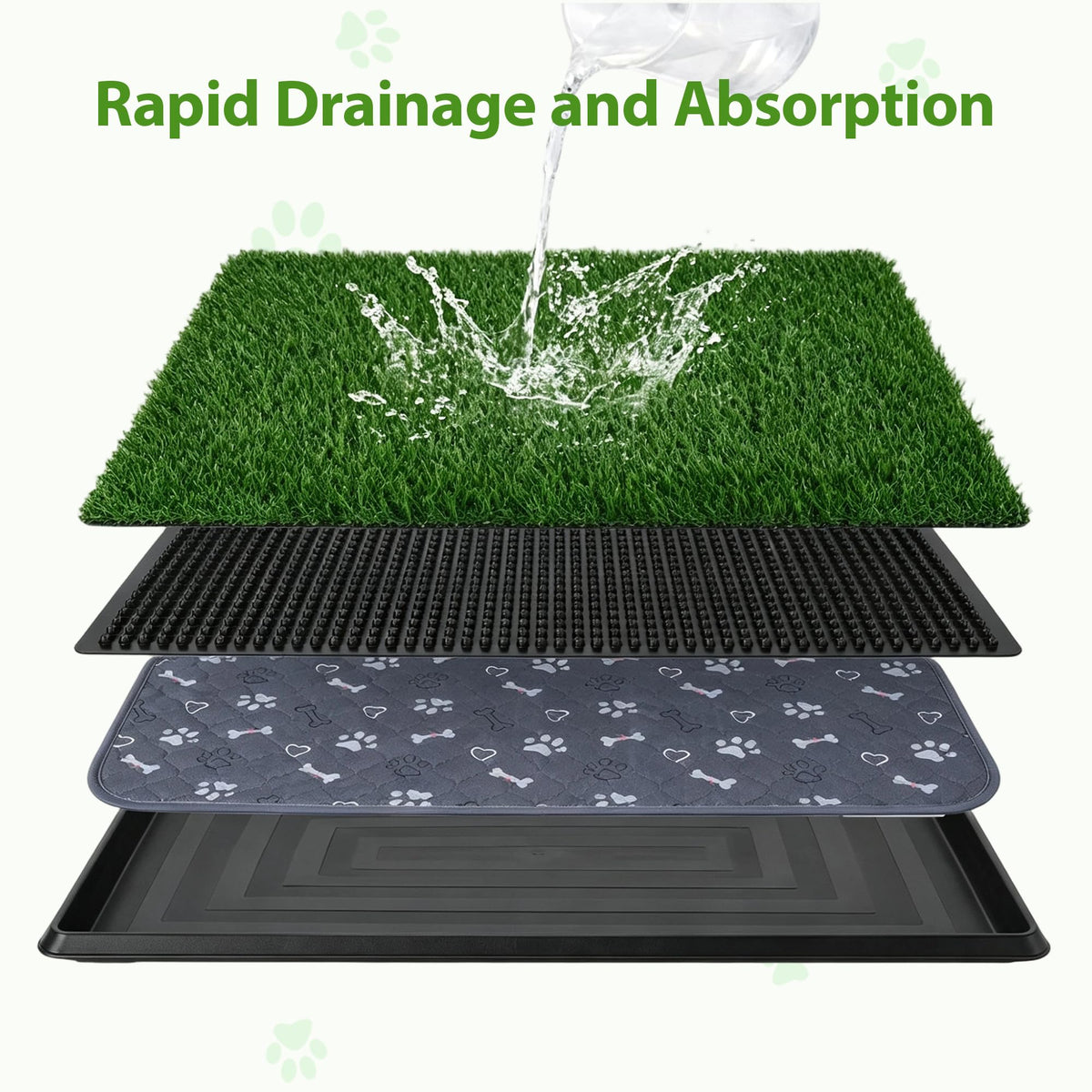 Dog Grass Pad with Tray 30"x20" O460249
