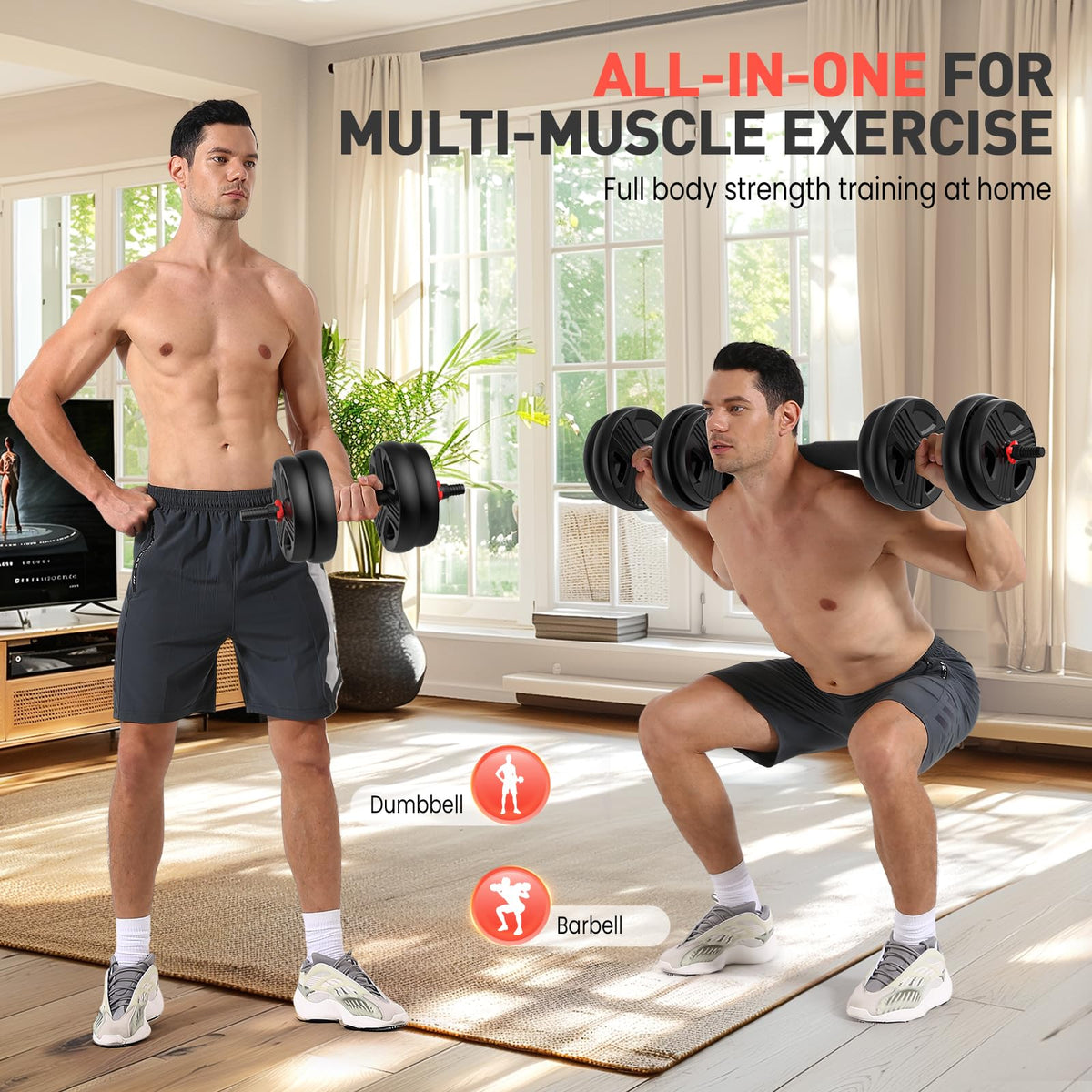 Adjustable Dumbbells Set with Connector G972886